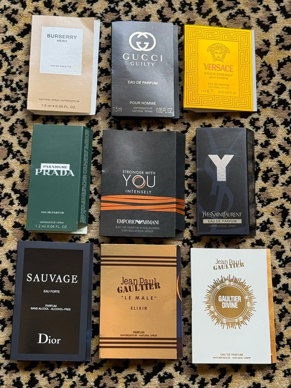 Men’s samples bundle - 9 samples (NWT)